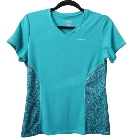 Reebok Tops - Reebok Athletic Short Sleeve Top Turquoise M